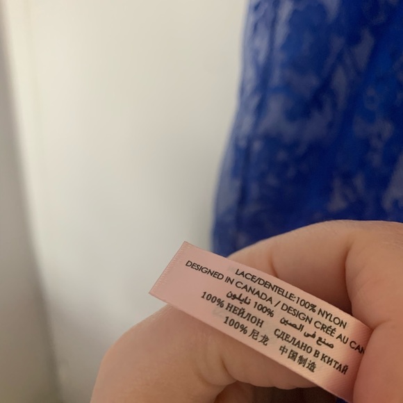 La Vie en Rose Blue Full Lace Slip - Picture 8 of 9